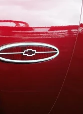 American Car Craft Side Marker Trim Polished Chevy Bowtie GML Rear Side 2pc Chevrolet Corvette 1997-2004                                     - ACC-032034 - Image 3